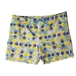 TOMMY BAHAMA RELAX DIAMOND CHECK SWIM SUIT LINED SIZE XL
